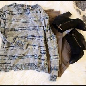 Ocean Inspired Sweater with Circle Hem